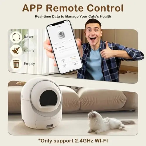 Arenero Automatico Autolimpiante con app para Gatos